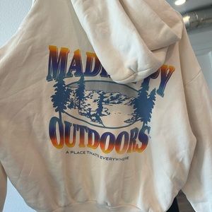Madhappy OUTDOORS collection cream hoodie